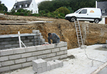Réalisation des fondations à Fontenay-sur-Eure